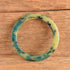 Blue marbled custard white bakelite bangle